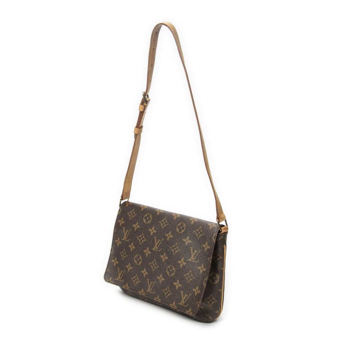 Louis Vuitton Musette Tango Brown Monogram Canvas Crossbody — view 2