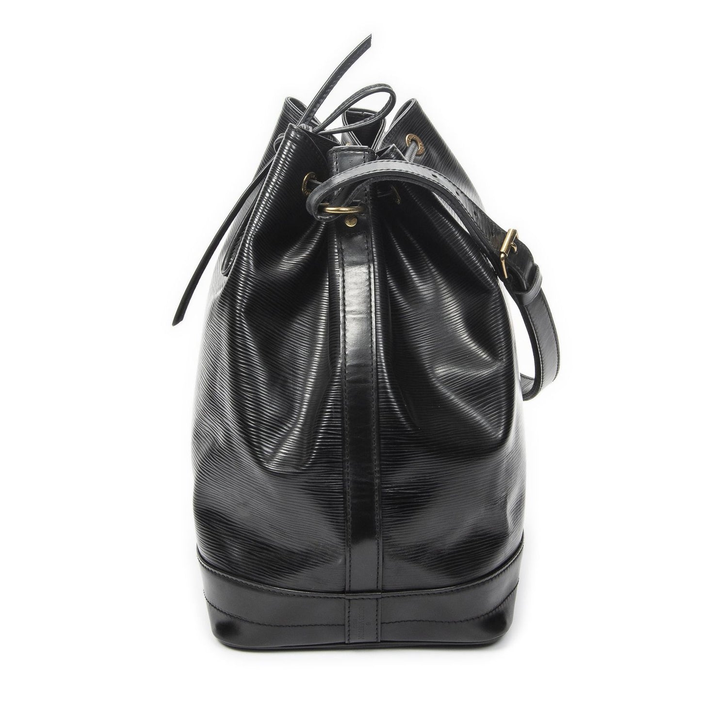 Louis Vuitton Noe Black Epi Bucket Bag — view 3