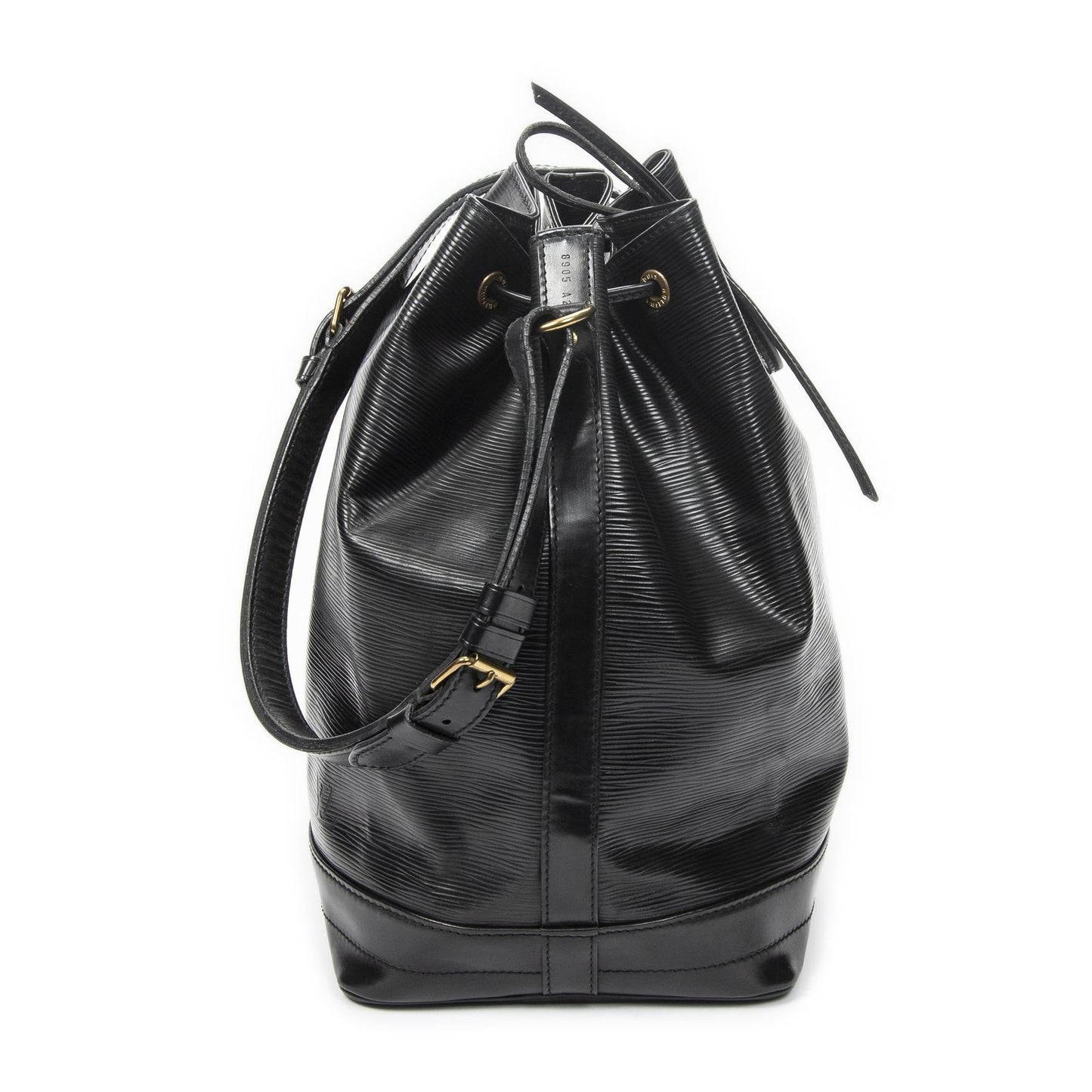Louis Vuitton Noe Black Epi Bucket Bag — view 4