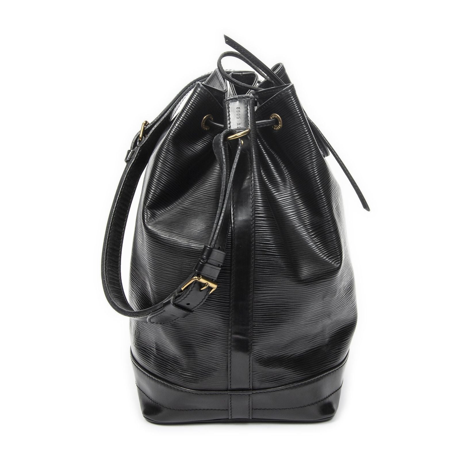Louis Vuitton Noe Black Epi Bucket Bag — view 4