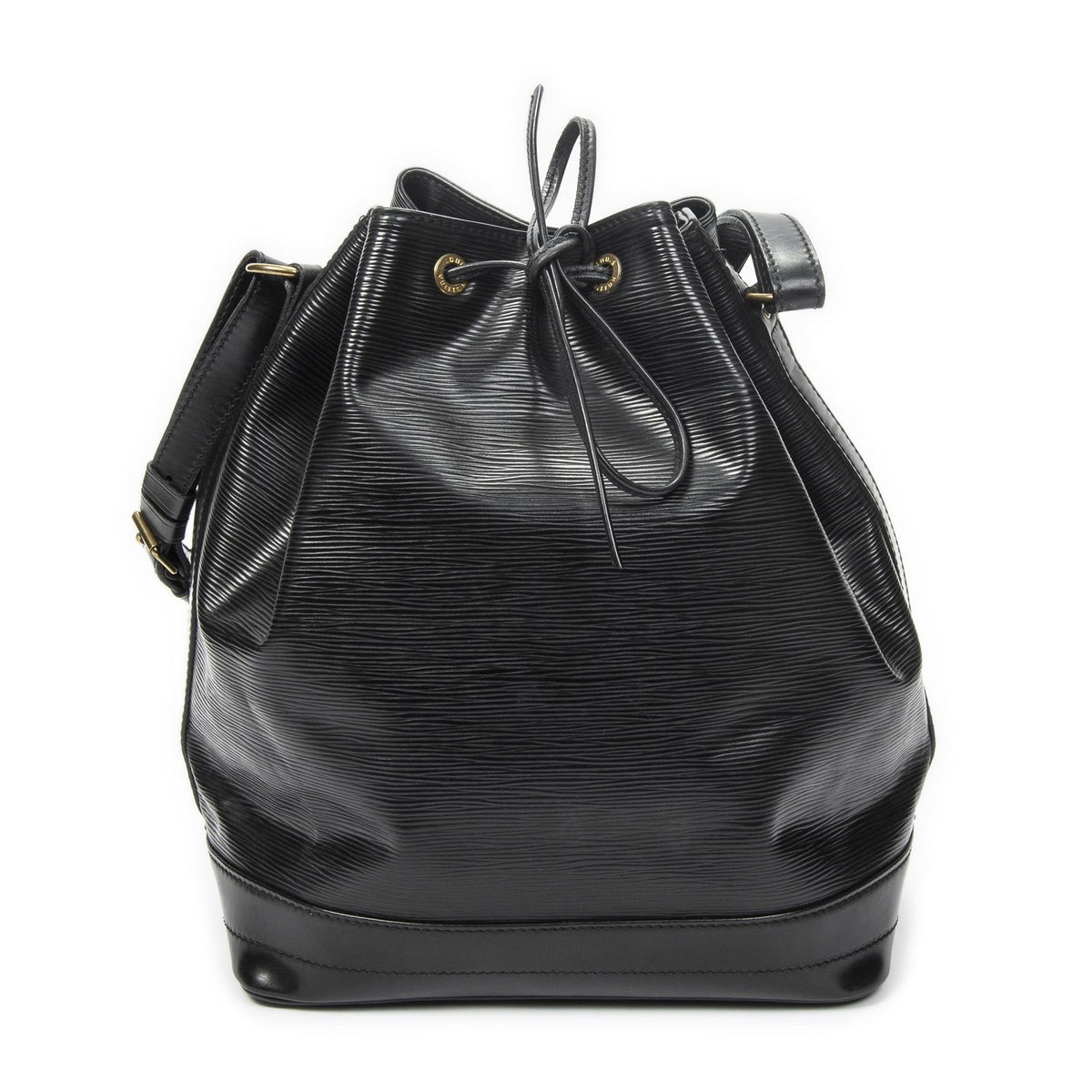 Louis Vuitton Noe Black Epi Bucket Bag
