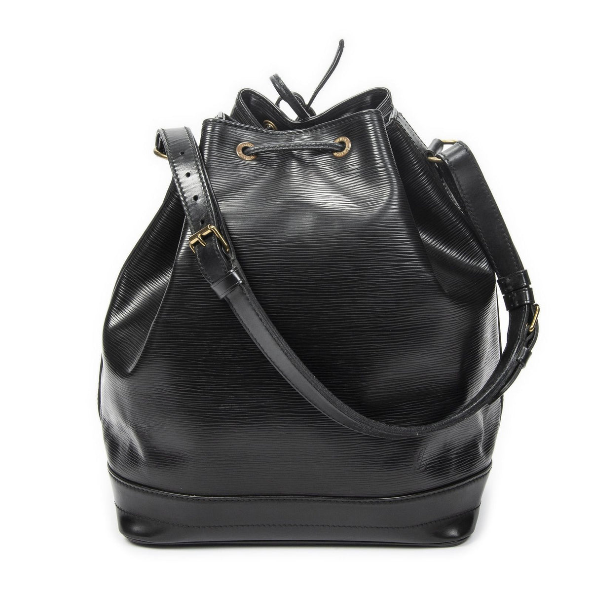 Louis Vuitton Noe Black Epi Bucket Bag — view 5