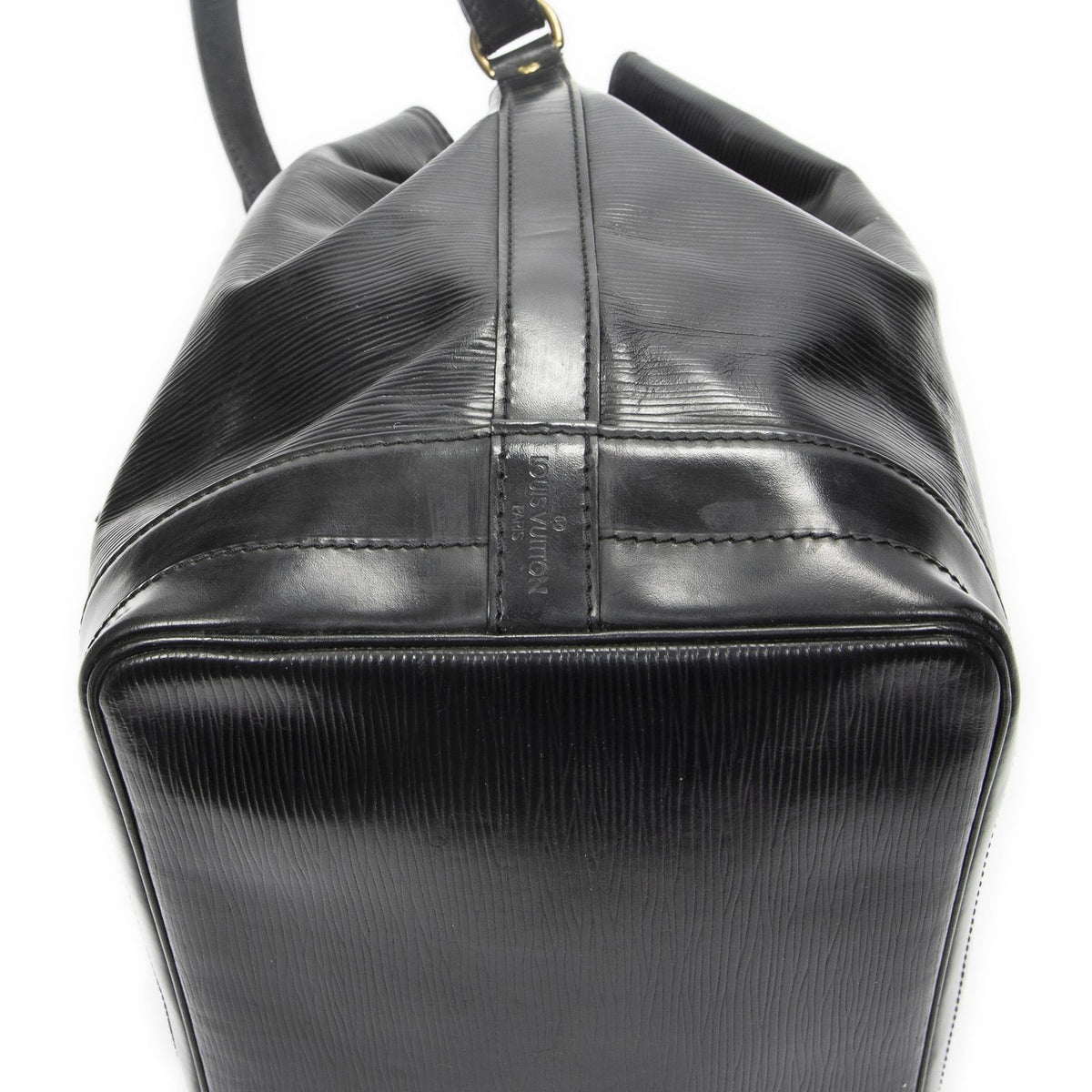 Louis Vuitton Noe Black Epi Bucket Bag — view 8