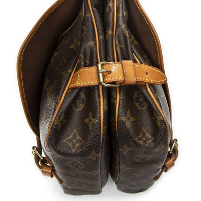 Louis Vuitton Saumur Brown Monogram Canvas Crossbody — view 7