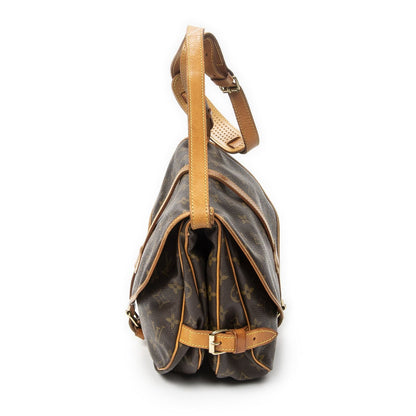 Louis Vuitton Saumur Brown Monogram Canvas Crossbody — view 3