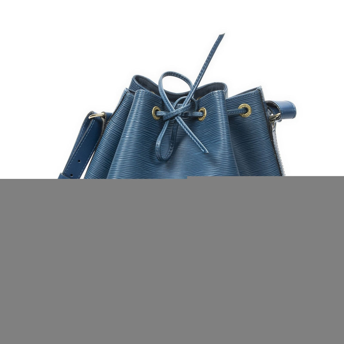 Louis Vuitton Noe Blue Epi Bucket Bag