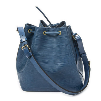 Louis Vuitton Noe Blue Epi Bucket Bag — view 5
