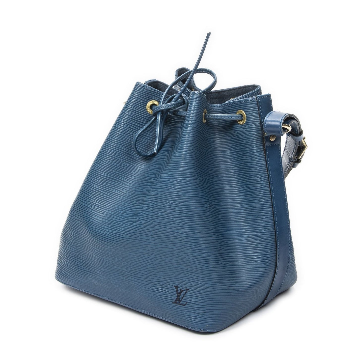 Louis Vuitton Noe Blue Epi Bucket Bag — view 2