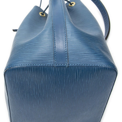 Louis Vuitton Noe Blue Epi Bucket Bag — view 7