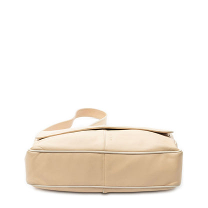 Loewe Flap Shoulder Bag Beige Calfskin Leather — view 6
