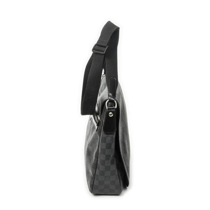 Louis Vuitton Daniel Black Gray Damier Graphite Shoulder Bag — view 4