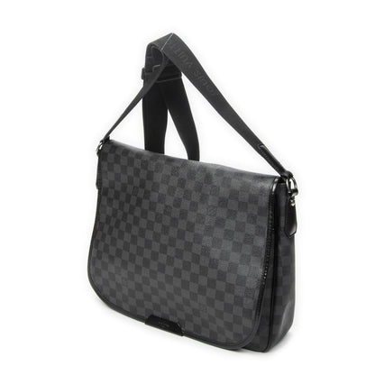 Louis Vuitton Daniel Black Gray Damier Graphite Shoulder Bag — view 2