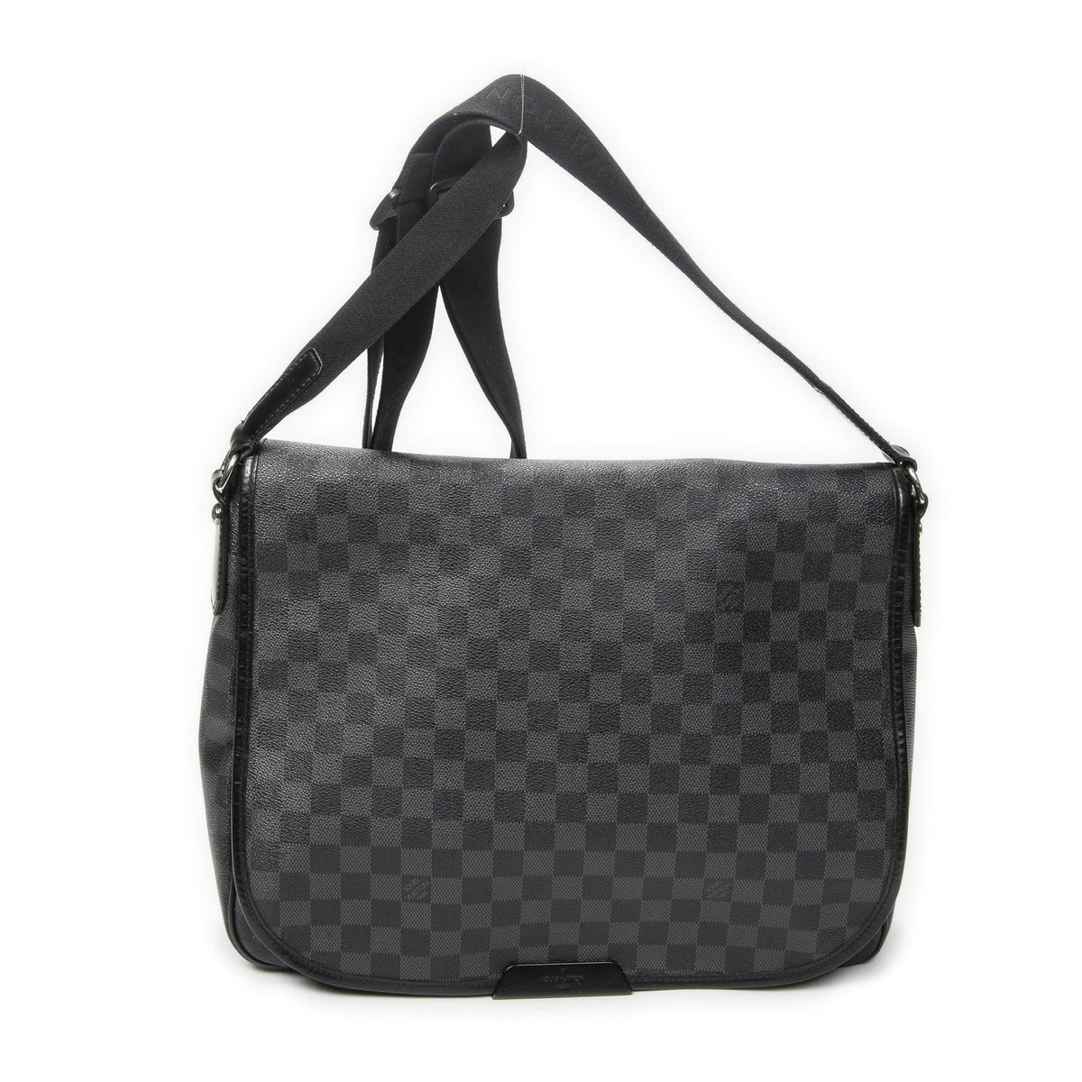 Louis Vuitton Daniel Black Gray Damier Graphite Shoulder Bag