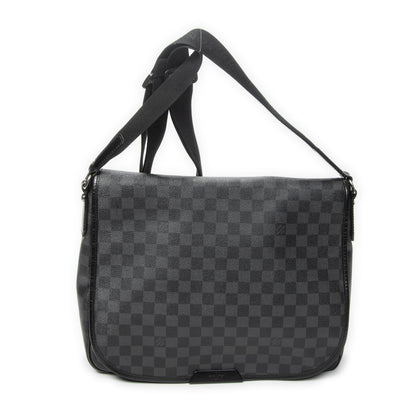 Louis Vuitton Daniel Black Gray Damier Graphite Shoulder Bag