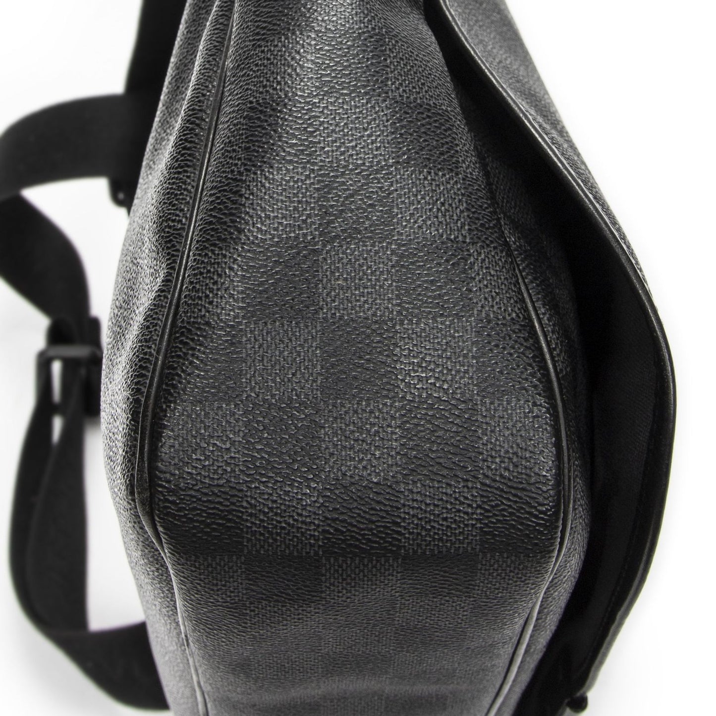 Louis Vuitton Daniel Black Gray Damier Graphite Shoulder Bag — view 7