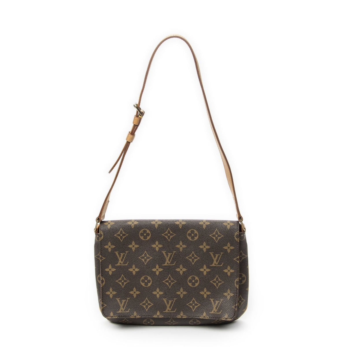 Louis Vuitton Musette Tango Brown Monogram Canvas Crossbody