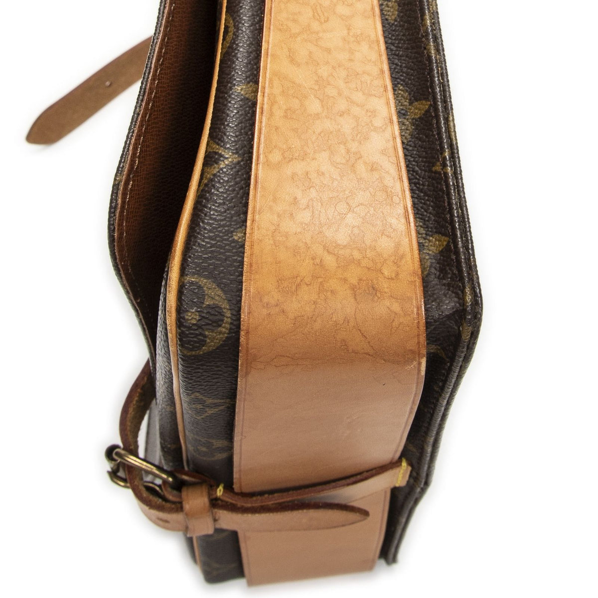 Louis Vuitton Cartouchiere Brown Monogram Canvas Shoulder Bag — view 8
