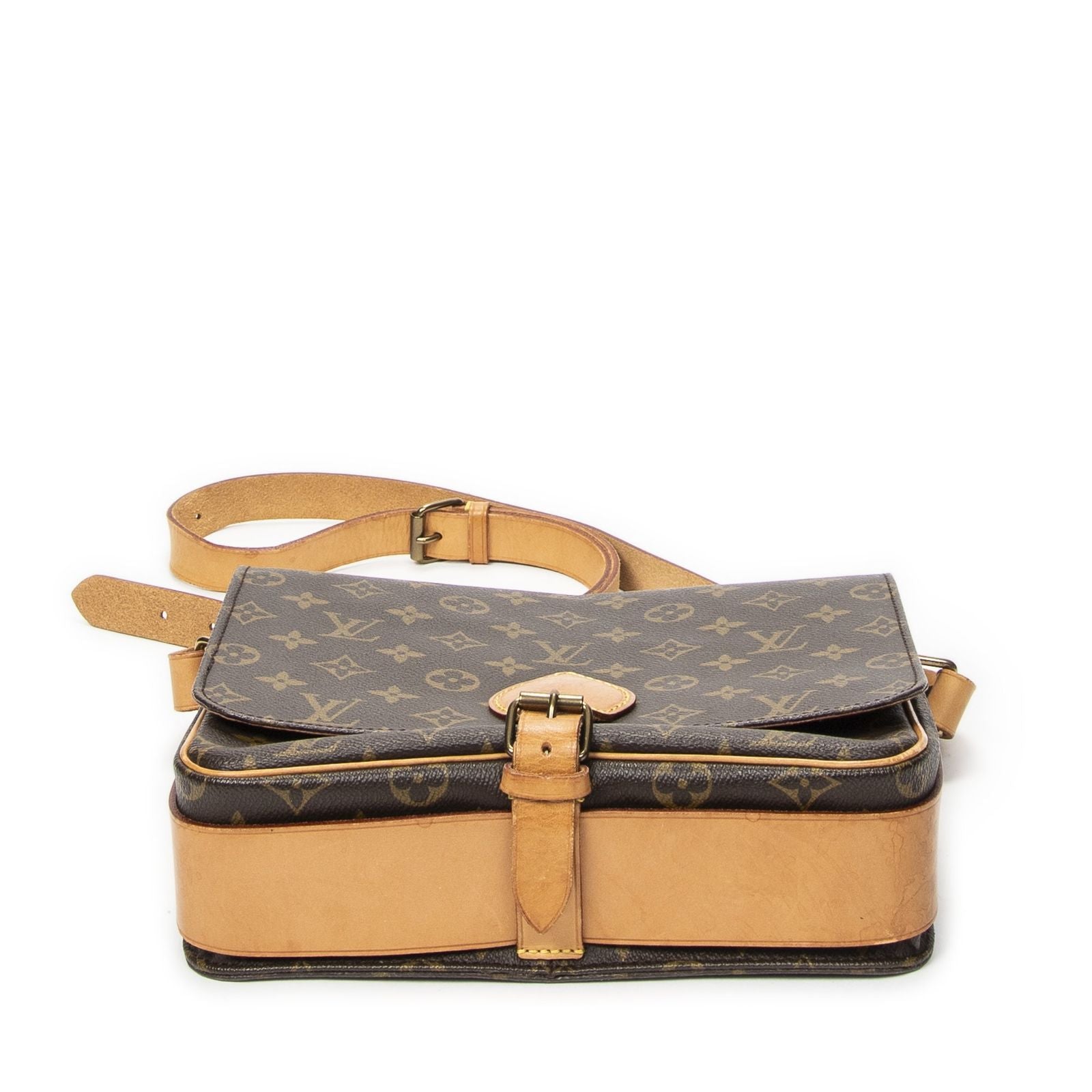 Louis Vuitton Cartouchiere Brown Monogram Canvas Shoulder Bag — view 6