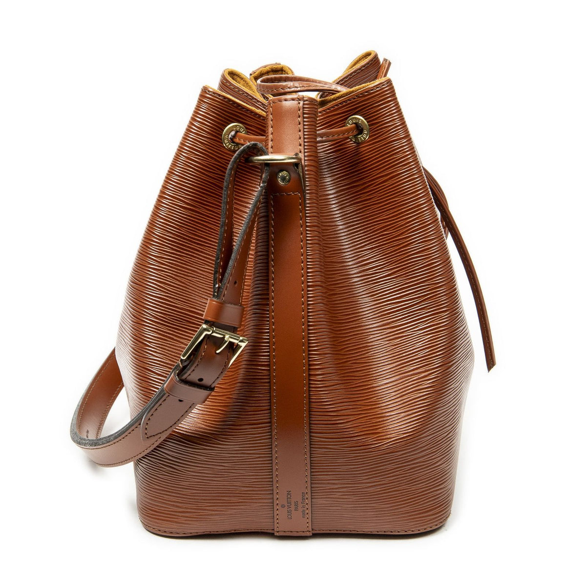 Louis Vuitton Noe Brown Epi Bucket Bag — view 4