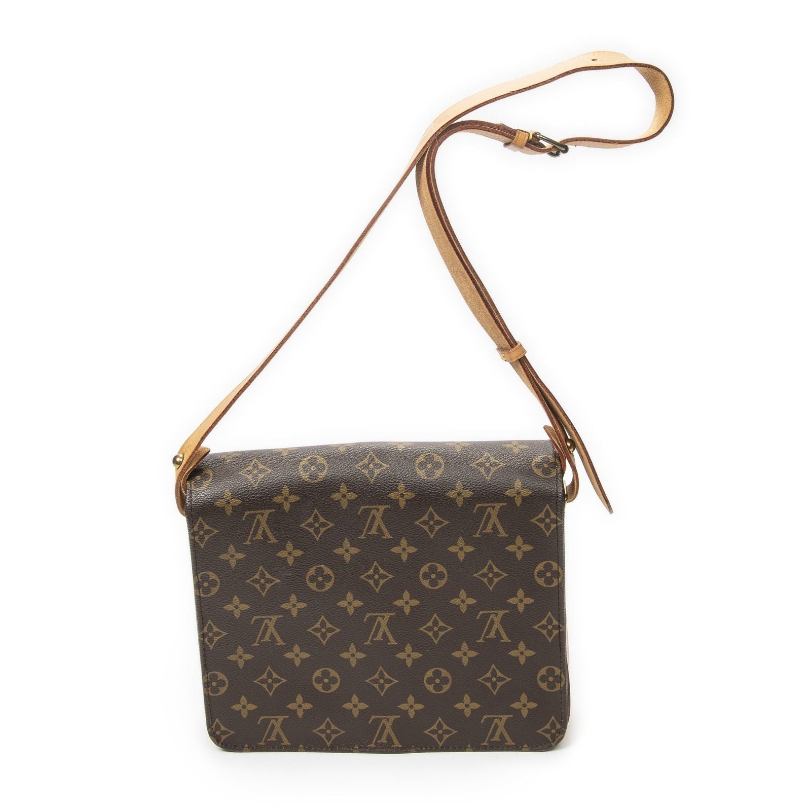 Louis Vuitton Cartouchiere Brown Monogram Canvas Shoulder Bag — view 5