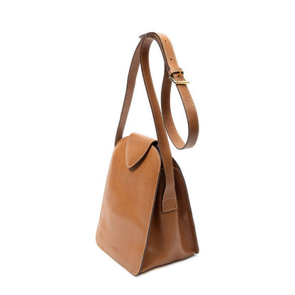 Loewe Vintage Shoulder Bag Crossbody Brown Grain Calfskin Leather — view 2