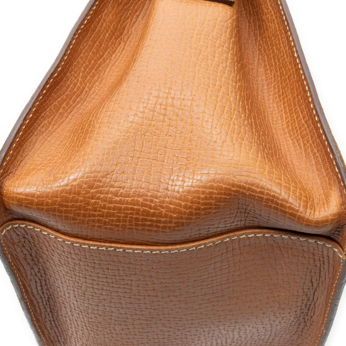 Loewe Vintage Shoulder Bag Crossbody Brown Grain Calfskin Leather — view 8