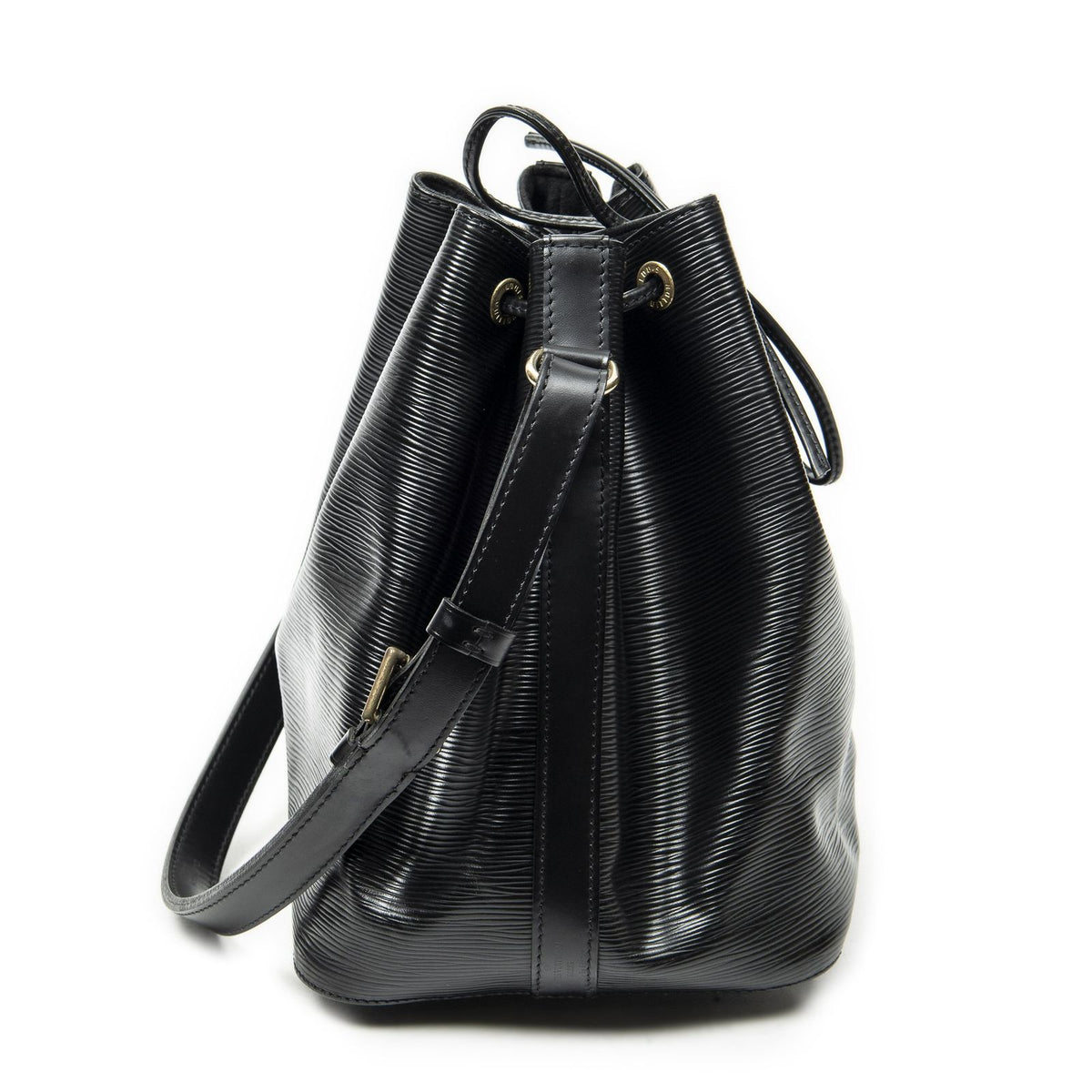 Louis Vuitton Noe Black Epi Bucket Bag — view 4