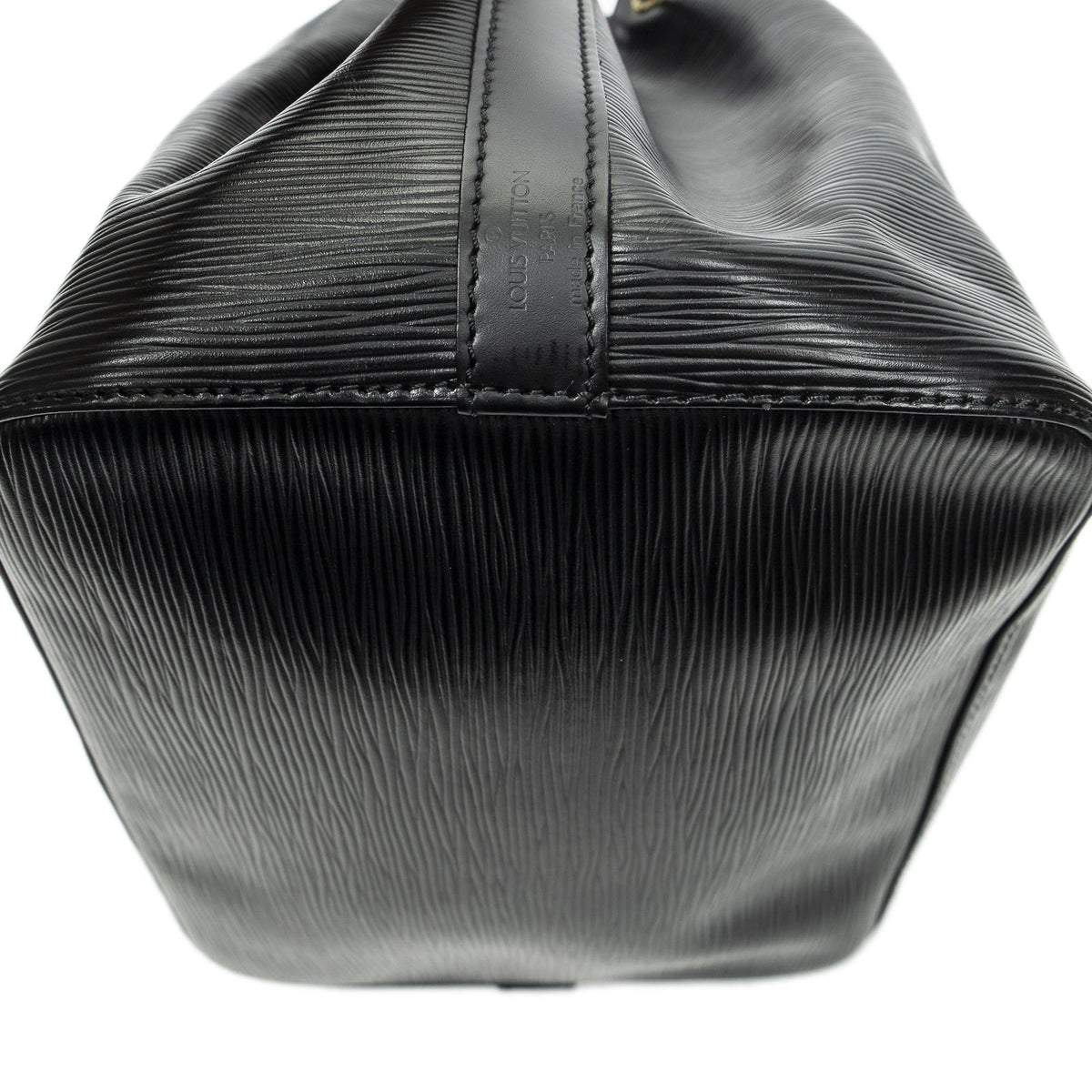 Louis Vuitton Noe Black Epi Bucket Bag — view 8