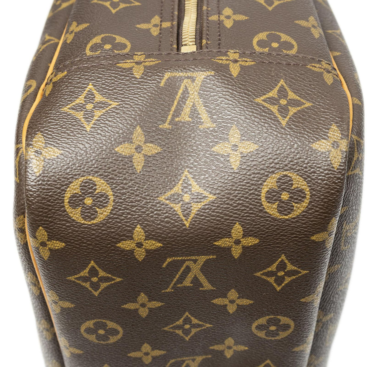 Louis Vuitton Deauville Brown Monogram Canvas Handbag — view 8