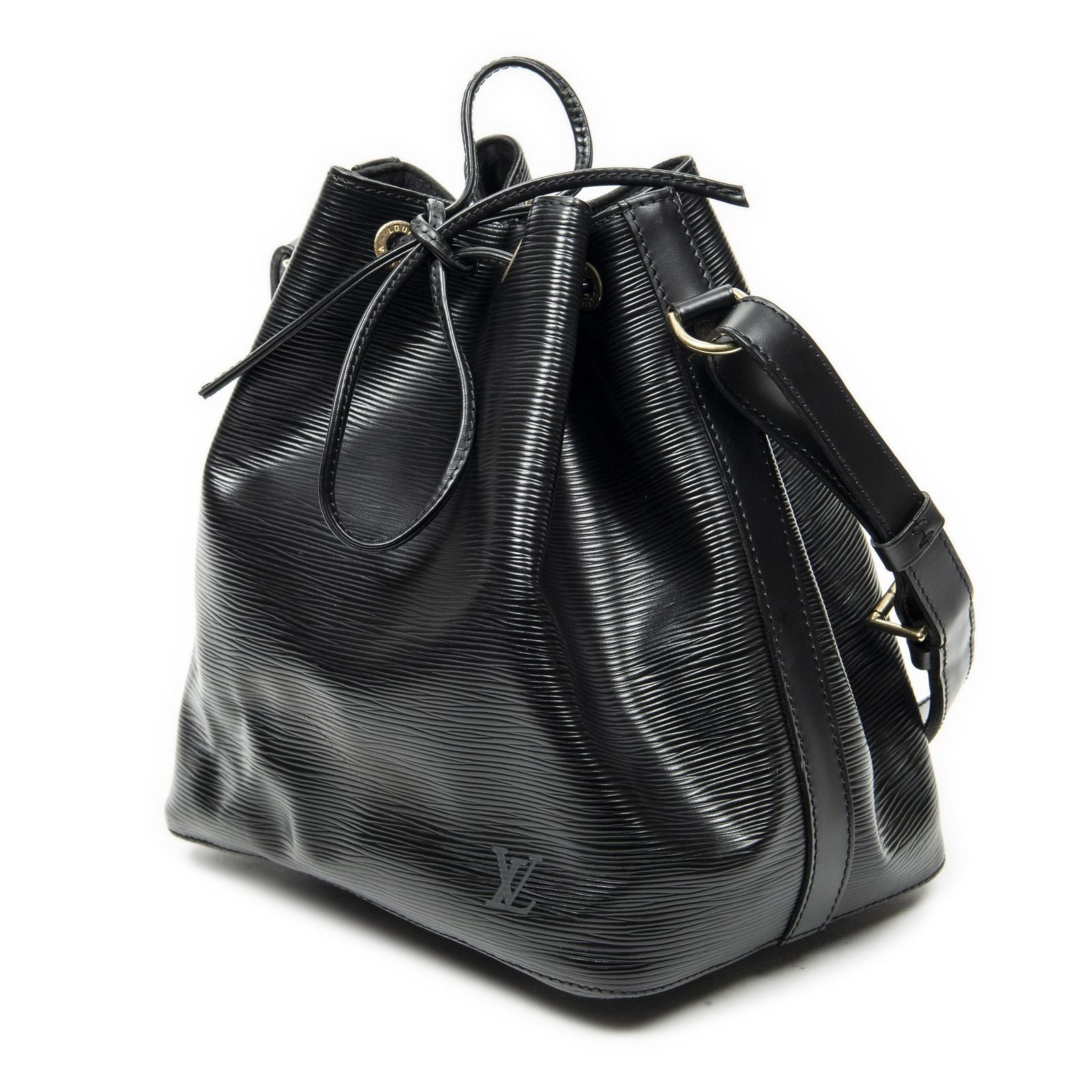 Louis Vuitton Noe Black Epi Bucket Bag — view 2