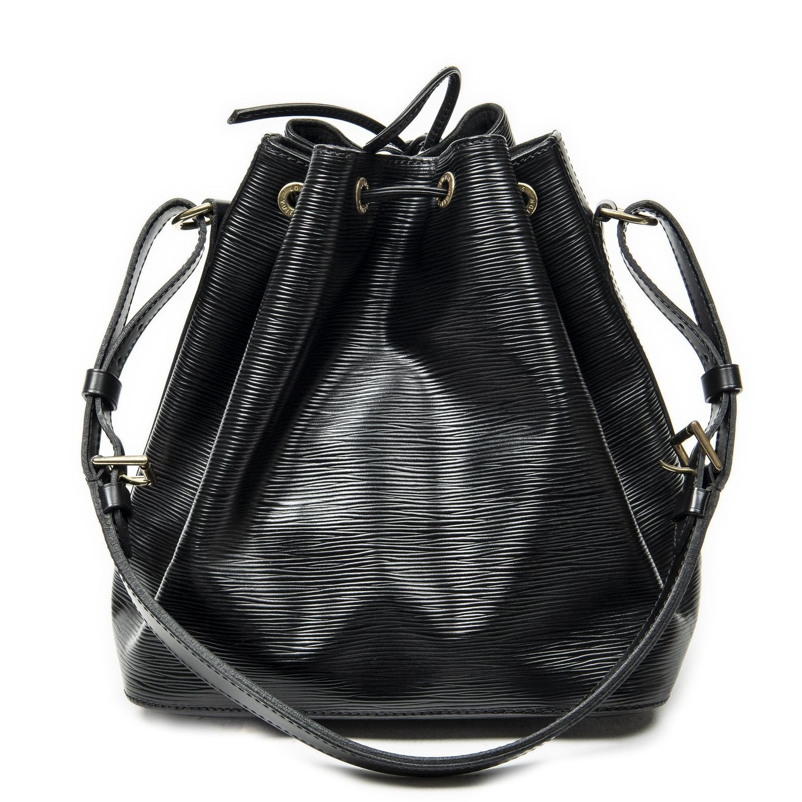 Louis Vuitton Noe Black Epi Bucket Bag — view 5