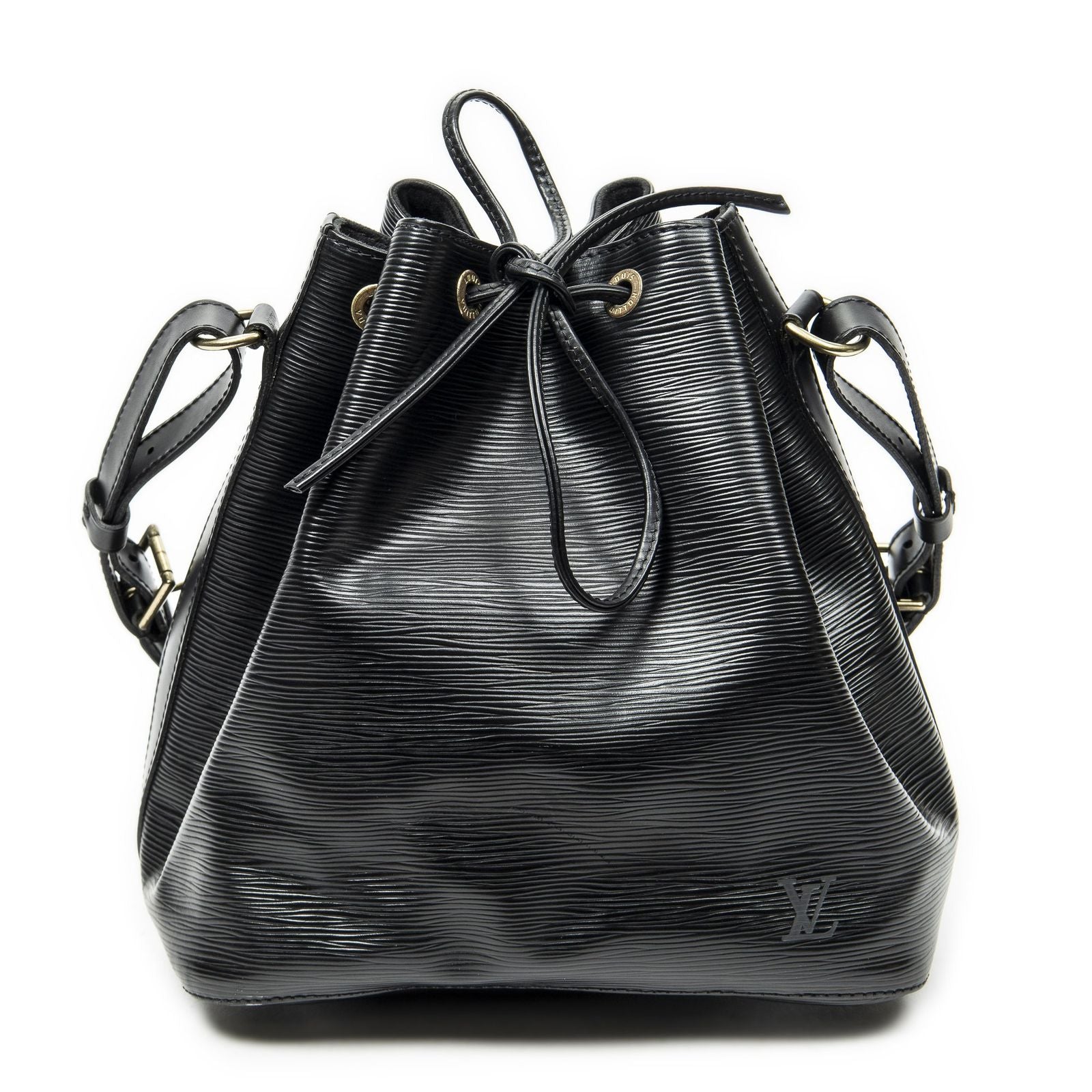 Louis Vuitton Noe Black Epi Bucket Bag