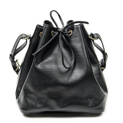 Louis Vuitton Noe Black Epi Bucket Bag