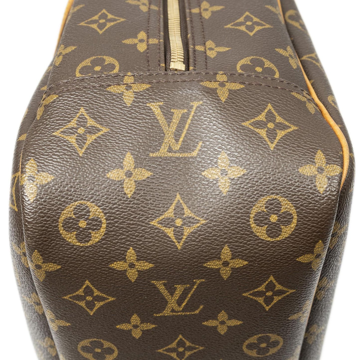Louis Vuitton Deauville Brown Monogram Canvas Handbag — view 7