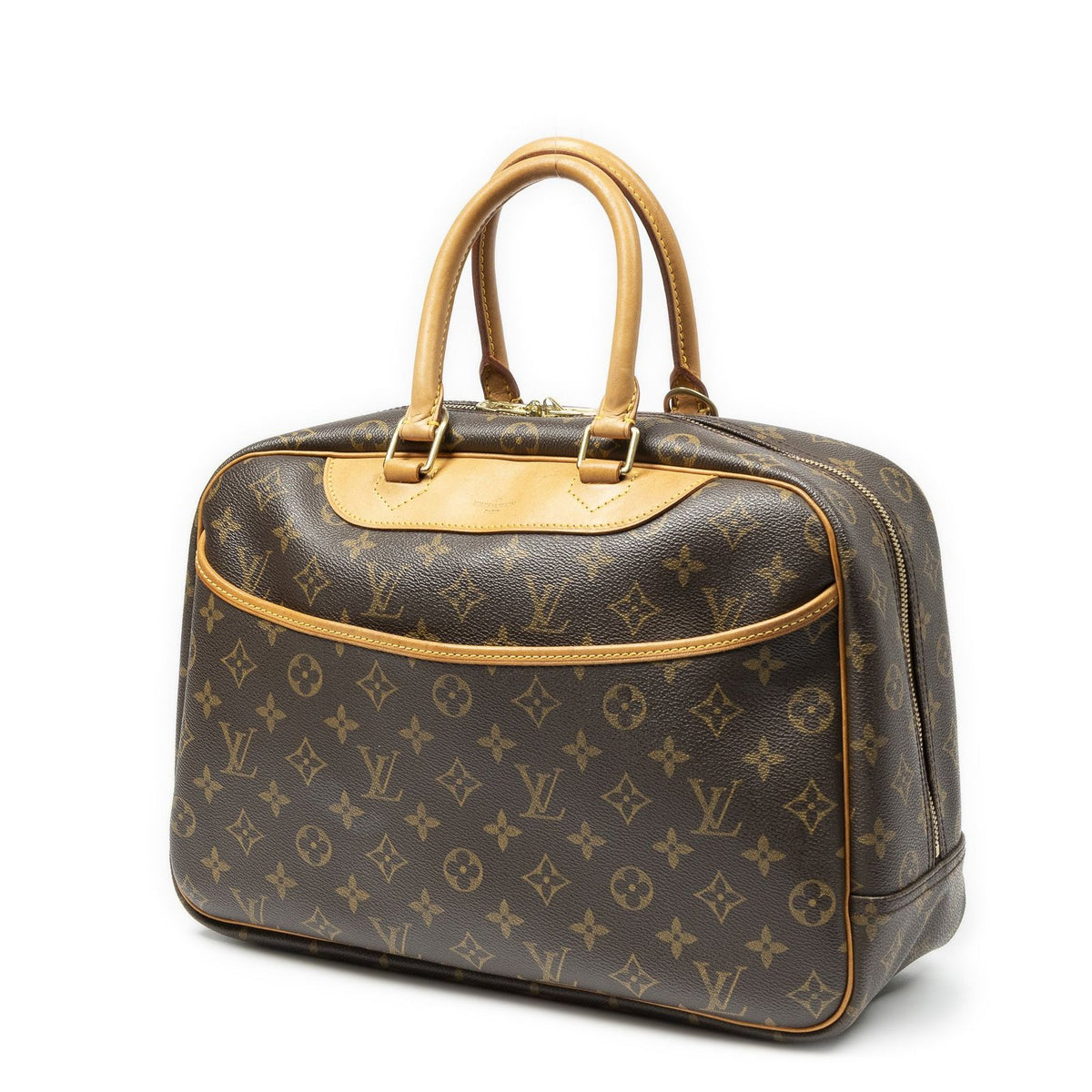 Louis Vuitton Deauville Brown Monogram Canvas Handbag — view 2