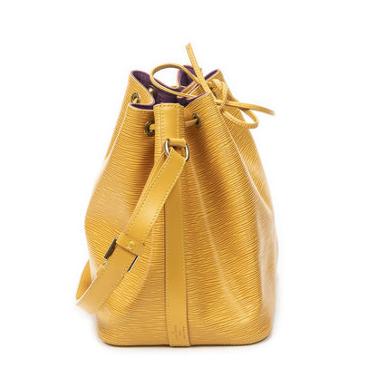 Louis Vuitton Noe Yellow Epi Bucket Bag — view 4