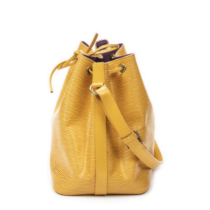 Louis Vuitton Noe Yellow Epi Bucket Bag — view 3
