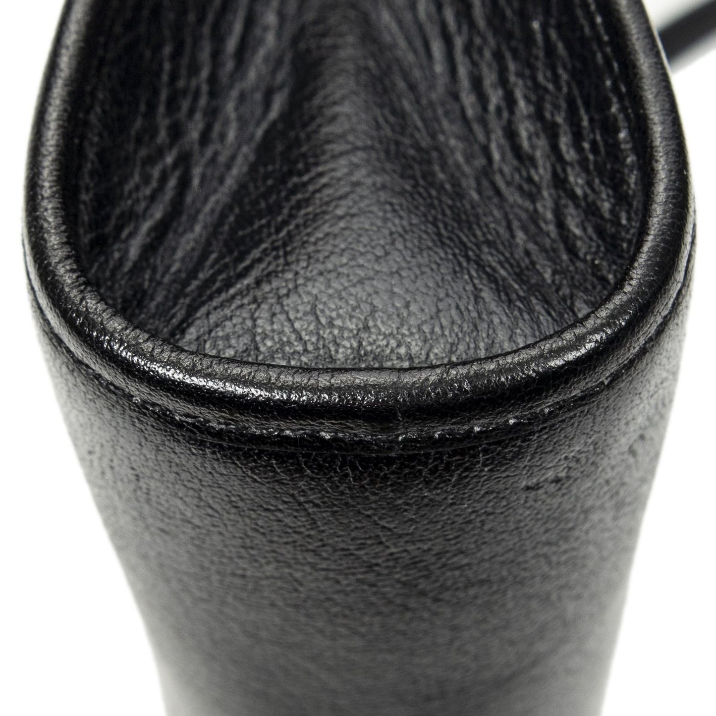 Dior Vintage Zip Shoulder Bag Black Calfskin Leather — view 8