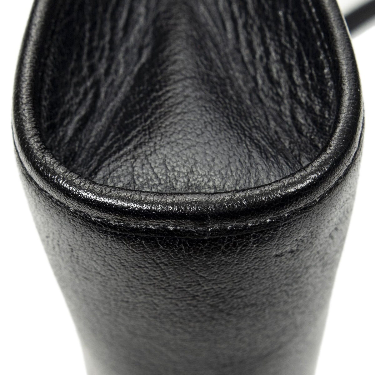 Dior Vintage Zip Shoulder Bag Black Calfskin Leather — view 8