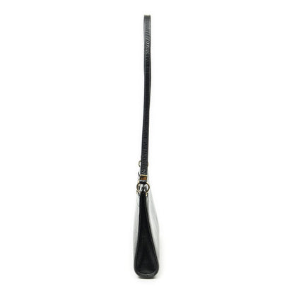 Dior Vintage Zip Shoulder Bag Black Calfskin Leather — view 3