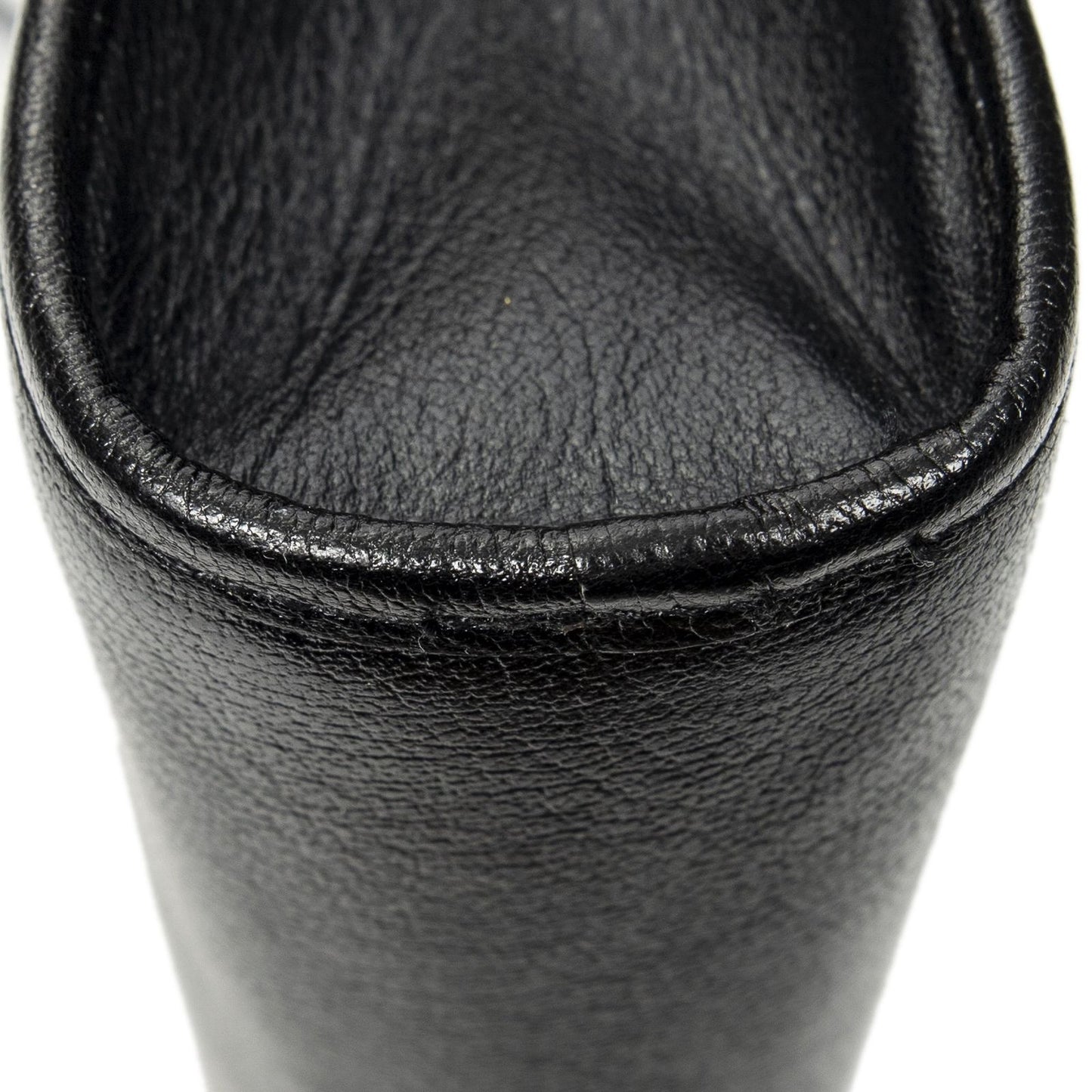 Dior Vintage Zip Shoulder Bag Black Calfskin Leather — view 7