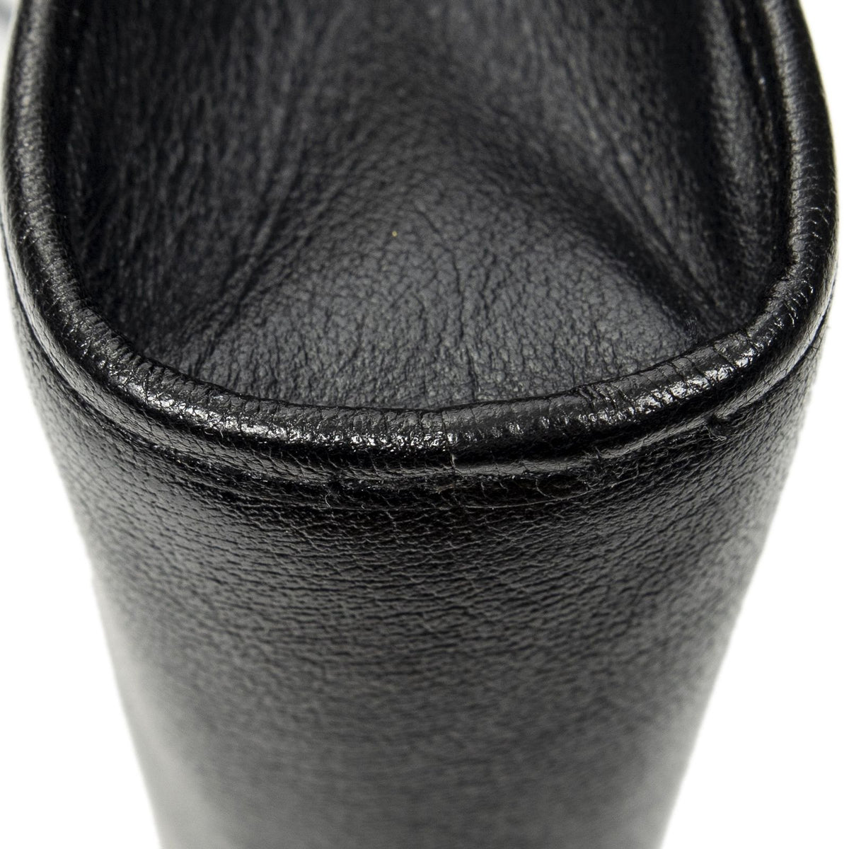 Dior Vintage Zip Shoulder Bag Black Calfskin Leather — view 7
