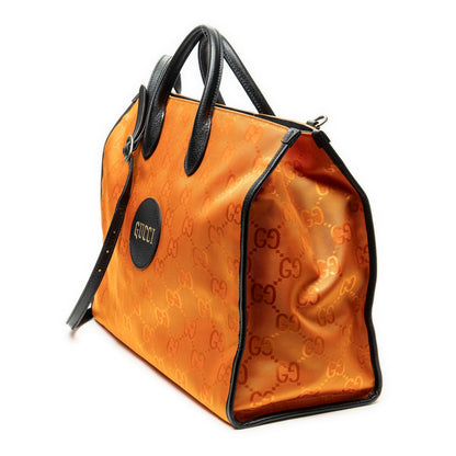 Gucci Off the Grid Orange Black Jumbo GG Canvas Shoulder Bag — view 2
