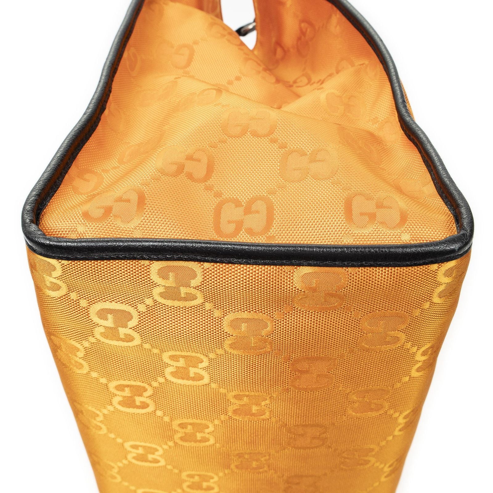 Gucci Off the Grid Orange Black Jumbo GG Canvas Shoulder Bag — view 7