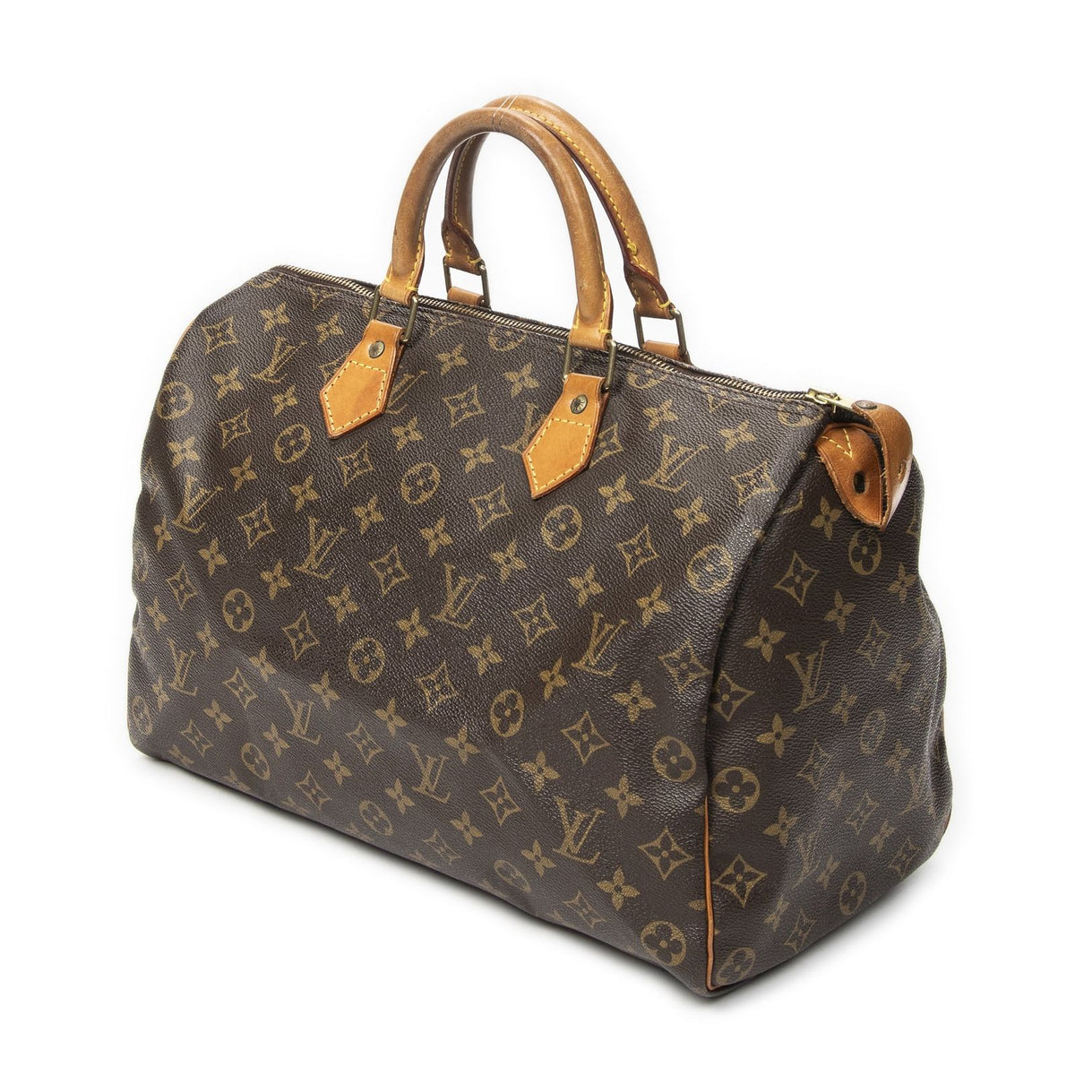 Louis Vuitton Speedy Brown Monogram Canvas Handbag — view 2