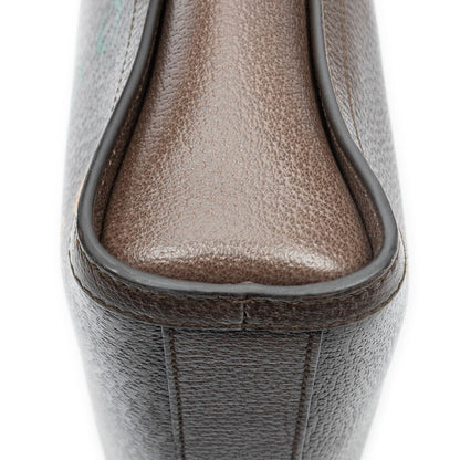Gucci Embroidery Tote Brown Gray — view 7