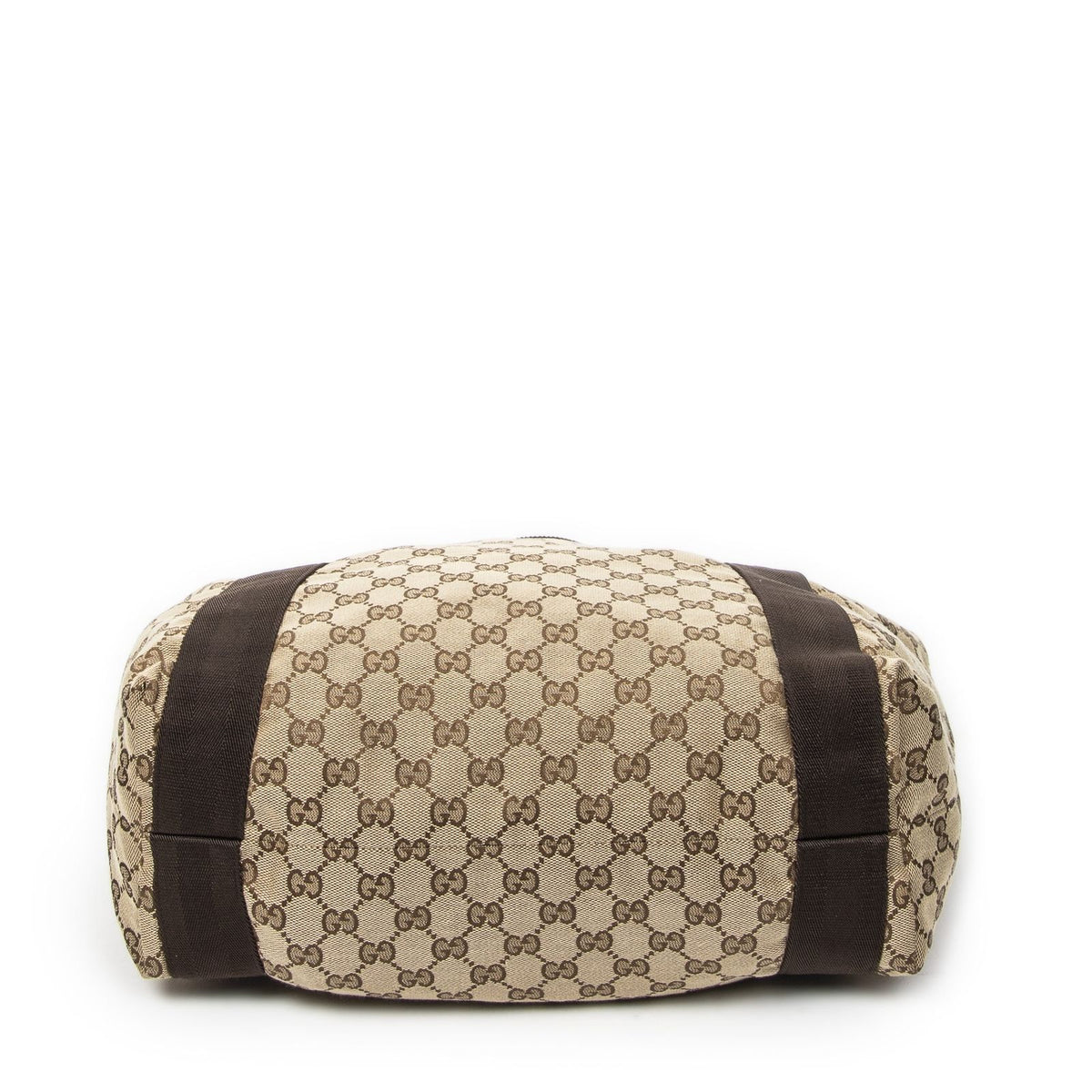 Gucci Open Shopping Tote Beige Brown GG Canvas — view 6