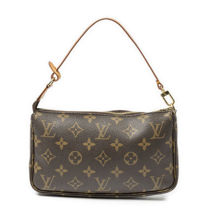 Louis Vuitton Pochette Brown Monogram Canvas Handbag