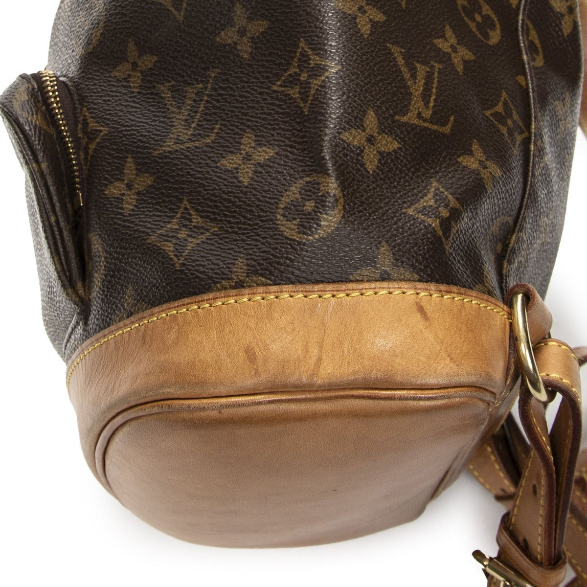Louis Vuitton Montsouris Brown Monogram Canvas Backpack — view 8