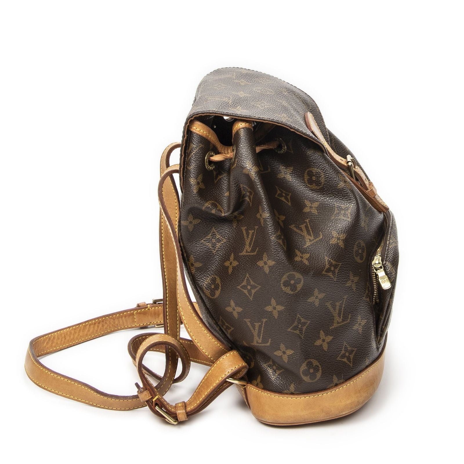Louis Vuitton Montsouris Brown Monogram Canvas Backpack — view 4